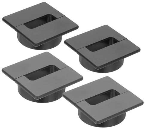 PATIKIL 2.4 Inch Desk Grommet, 4Pcs Cable Grommet Wire Management Cable Hole Cover Cord Organizer for Office Home Table Countertop, Black Gray