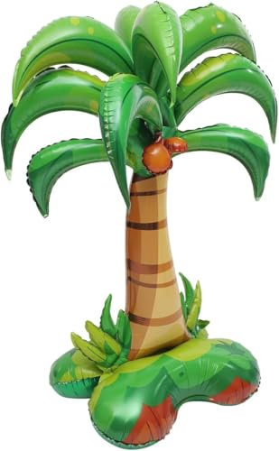 Aufblasbare Palme, Hawaii Deko, Palme Aufblasbar, Sommer Party Deko, 125 * 87 cm, Aluminiumfolie, Ideal für Poolparty, Strandaktivitäten, Tropische Dekoration