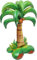 Aufblasbare Palme, Hawaii Deko, Palme Aufblasbar, Sommer Party Deko, 125 * 87 cm, Aluminiumfolie, Ideal für Poolparty, Strandaktivitäten, Tropische Dekoration