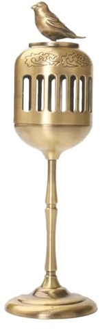 Brûleur D'encens - Brûleur De Décoration Spirituelle, Capteur De Cendres Encens | Décoration De Table en Masse en Métal, Décor De Bureau en Brûlure en Or D'oise