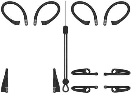 Ear Hooks For Galaxy Buds 3/3Pro, Ear Piece Clamp, Replacement Ear Loop Clips (Black)