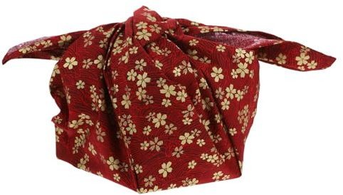 FIXOSHEE Japanisches Wickeltuch Aus Baumwolle Bento Verpackungstuch Mit Kirschblütenmuster Mehrzweck Packtuch Für Reisen Und Geschenkverpackung
