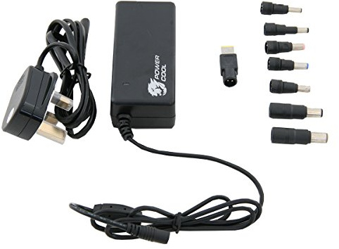 Powercool PC-ACU90H-S V4 90W 19V 4.74A Universal Laptop AC Adaptor With 8 TIPS - Black