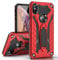 MILAN NICE Phone Case for iPhone XS/iPhone X Heavy Duty Protective Hard Cover Shockproof Certified with Drop Tested with Smartphone Kickstand (Red)