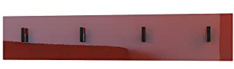 Vladon Wandgarderobe Wandpaneel Garderobenpaneel Linea V2, Made in Germany, in Bordeaux Hochglanz