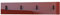 Vladon Wandgarderobe Wandpaneel Garderobenpaneel Linea V2, Made in Germany, in Bordeaux Hochglanz