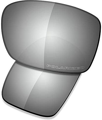 Saucer Premium Ersatzgläser für Oakley Turbine OO9263 Sonnenbrillen High Definition - Chrome Metal Polarisiert