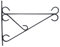 Garden Mile 16/18'' Hanging Basket Bracket Garden Flower Basket Hanger Outdoor Hook for Bird Feeders Decorative Plant Hanger for Solar Lights & Wind Chimes Wall Mounted Bracket