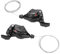Yosoo Health Gear Fahrrad Schalthebel 3x8, 1 Paar 8 Fach, Gangschaltung für Mountainbike, Aus Aluminiumlegierung (3 * 8)