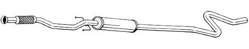 BOSAL Mittelschalldämpfer 291-071 Kompatibel mit: CITROËN C3 II, DS3, DS3 Cabriolet, DS 3, 3 Cabriolet