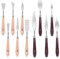 Siumir Acciaio Inox Palette Knife Set 11 pezzi Manico in Plastica Pittura Olio Knife Raschietto Art