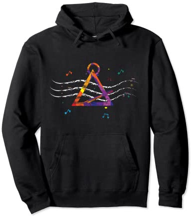 Musikinstrument, Musikliebhaber, Musiklehrer, Triangel Pullover Hoodie