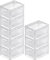 PROREGAL SuperSparSet 8x Transparenter Eurobehälter LightLine mit offenem Griff | HxBxT 22x30x40cm | 24 Liter | Eurobox, Transportbox, Transportbehälter, Stapelbehälter