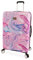 bebe Damen Gepäck Stella 73,7 cm Hardside Check in Spinner, Fuchsia Marmor, Check-IN 29, Gepäck Hardside Check in Spinner