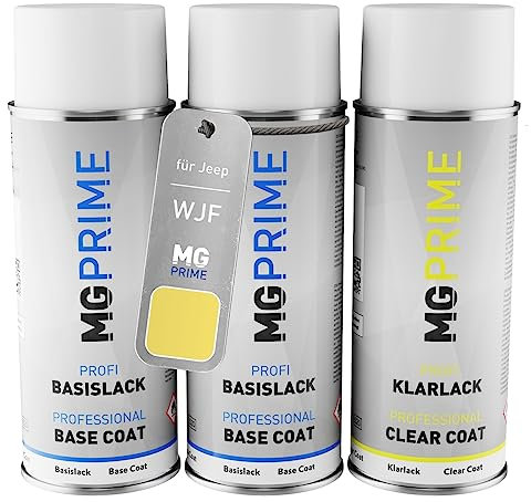 MG PRIME Vernice per auto Kit di bombolette a spruzzo per Jeep WJF High Velocity Bomboletta spray da 400ml di vernice di fondo vernice di base vernice trasparente