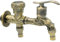 DOITOOL Robinet D'Eau Antique Double Bec pour Cuisine, Pelouse et Buanderie - Accessoire Extérieur pour Machine À Laver