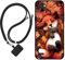 Sunrive Hülle Kompatibel mit LG Q6 Case,matt Handyhülle Schutzhülle Etui Karikatur Muster TPU Backcover (Ahornblattfuchs) +1x Universale Handykette MEHRWEG