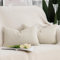 Madizz 2er Set Faux Leinen Kissenbezügen Weich Dekorative Kissenabdeckung für Sofa Schlafzimmer Kissenhülle Hellbeige 30x50 cm Rechteckig