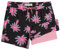 MaaMgic Maillot de Bain pour Hommes avec Compression Short de Bain 2 en 1 | 5.5 Séchage Rapide Short de Natation décontracté Boardshorts avec Pantalon intérieur et Poche,Noir Rose Cocotiers,XS