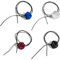 HAOXYO 4 Pezzi Collana Girocollo con Fiori per Donne e Ragazze,Elegante Collana con Rosa,Personalità Choker Nero con Spalline Lunghe per Matrimoni,Feste di Compleanno (Nero,Rosso,Blu,Bianco)