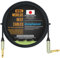 WORLDS BEST CABLES 1 Meter - Guitar Bass Instrument Cable Custom Made Using Mogami 2524 Wire and Amphenol QM2R-AU & QM2P-AU ¼ Inch (6.35mm) Gold TS Connectors