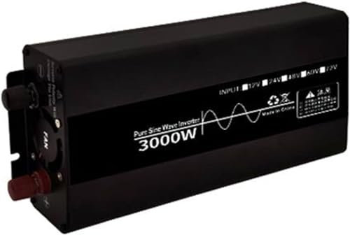 Inversor 3000W 3500W 4500W 7000W 10000W DC 12V 24V 48V 60V a AC 220V 230V Onda Sinusoidal Pura, Convertidor de Voltaje con Toma para Inversor de Energía Solar Fuera De La Red,3000W-60Vto220V