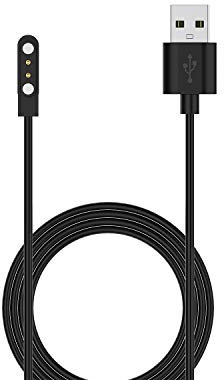 RuenTech Cable de carga compatible con CMF Watch Pro/Pro 2 Cable de cargador USB de 1,2 m, cable de repuesto para CMF by Nothing Watch Pro (D395), cable de carga (negro)