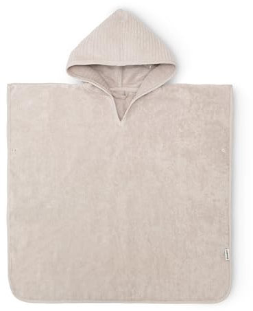 Ehrenkind® Bio-Baumwoll Badeponcho für Kinder 1-5 Jahre | OEKO TEX | Sanft, Saugstark & Kuschelig | Baby | Beige