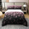 Loussiesd Kirschblüten 100% Baumwolle Bettwäsche Set 135x200cm Japanese Style Bettbezug Set Baumwolle Bettwäsche Sakura Blume Bettbezug Set Floral Botanical Betten Set Spring Rosa Bettwäsche-Set