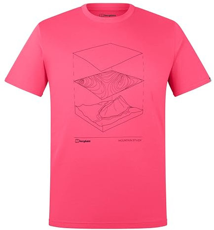 Berghaus Everyday Elements T-Shirt für Herren, Fiery Pink, L
