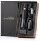Cavatappi Elettrico per Vino Apribottiglie Elettrici Automatico Professionale per Gli Amanti del Vino Regalo di Lusso (Oro Rosa, Set, Scatola Regalo, Ricaricabile, Un Tocco)