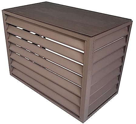 CZAOERXB Klimaanlagenzaun für Außeneinheiten, Klimaanlagenzaun, Diebstahlsichere, robuste Aluminium-Klimaanlagenabdeckungen, Geräuschreduzierung, Zaun zum Verstecken der Klimaanlage, Anwend