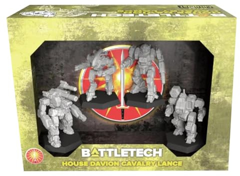 Catalyst Game Labs BattleTech | Miniatures | House Davion Cavalry Lance Force Pack | Expansion | Miniature Game Ages 14+