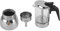 Olla Moka de Vidrio de Borosilicato y Acero Inoxidable para 9 Tazas, Cafetera Compatible con Inducción (6 Taza)