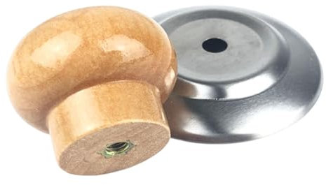 Pan Lid Knob - Convenient Saucepan Lid Knobs | Comfortable Wooden Pot Lid Replacement Handle | Kitchen Cookware Knob Suitable for Woks, Saucepans, Steamers, Cookware Lids Knob