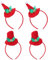 FRCOLOR Weihnachts-mini-hut- -haarreifen 4-teiliges Set Weihnachtselemente Bequem Und Einfach Zu Tragen