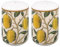 The Leonardo Collection Fruits Salt & Pepper by William Morris | Elegant Ceramic Salt and Pepper Shakers with Iconic Fruits Design | Perfect for Dining Table or Kitchen Display