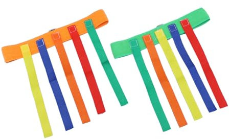 ifundom 2sätze Pull Tail Game Gürtel Outdoor Spielzeug Für Junge Mädchen Fördert Geschicklichkeit Und Bewegung Bunter Für Lustige Fangspiele Und