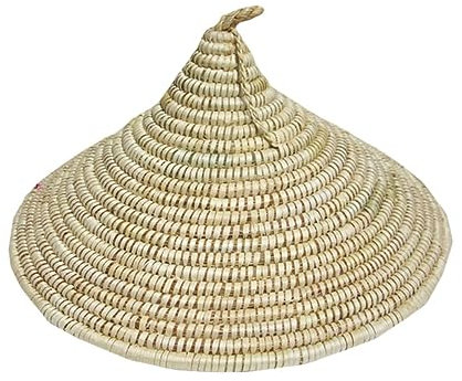 OUNONA 1 Couvercle De Pot En Paille Couvercle En Paille De Rotin Abat-Jour En Paille Chapeau Anti-Poussière Couvre-Chapeaux En Osier Simple Décoration D'Intérieur Vintage