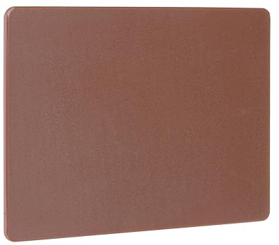 HENDI Schneidebrett, HACCP, 450x300x(H)10mm, LPDE, braun | Beidseitig nutzbar, glatt, minimiert das Abstumpfen von Messern