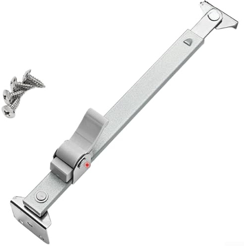Adjustable Aluminum Alloy Window Support Bracket, Telescopic Casement Stay And Stainless Steel Wind Stopper, For Controlled Airflow (01)