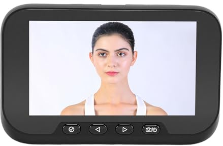 Videocamera Spioncino 1080P HD Schermo a Colori da 4,5 Pollici Grandangolo da 135 Gradi con Rilevamento del Movimento Visione Notturna Visualizzatore Digitale per Porta per