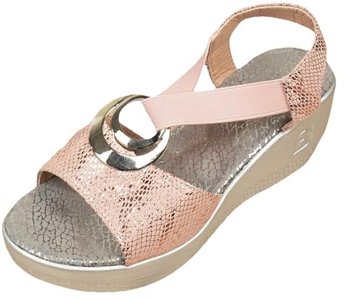 Cocila Sandalias De Cuña Para Mujer Plataforma Verano Mujer, Zapatos Cómodos, Punta Cerrada Cuñas Trekking Women Sandals Summer Zapatillas Ancho Especial Trenzadas Negras Sapatos Pala Plateadas