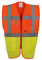 Yoko Multifunktionale Herren-Hochsicherheitsweste yk002/hvw801. 3XL orange/gelb