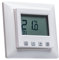 Halmburger digital Raumthermostat ERD55rg mit großem Display inkl. Gira Standard 55 1-fach Rahmen 021103 in reinweiß glanz für Fußbodenheizung Stellantriebe 230V stromlos geschlossen (NC)
