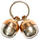 Beau's Bells 2 Extra Loud Cat & Dog Bells | Pet Tracker | Save Birds & Wildlife Handmade Copper (Small)