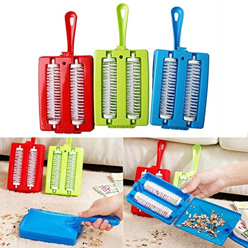 Brosse de Nettoyage Multifonction pour Tapis, Tapis, miettes, poussière et Cheveux (Couleur aléatoire)