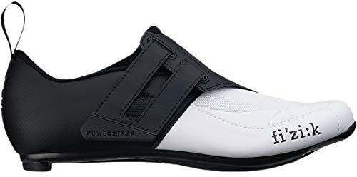 Fizik Powerstrap R4, Unisex - Erwachsene Triathlonschuhe, Unisex, TRR4PSMI1, Weiss SCHWARZ, 47 EU