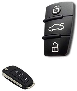 1neiSmartech Tastatur Pad Gummi 3 Tasten Ersatz For Fernbedienun A1 A3 A4 A5 A6 A8 S4 S5 Q5 Q7 Ersatzteil Fã¼R Schlã¼Ssel Auto Cover Membrane