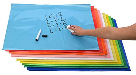 Scola Wipe Off Poster Paper Sheets, 10 Sheets, Assorted Colours, 760 mm x 510 mm, Educational Tools, School Displays, Ideal for Classrooms, Schools, Offices, Display Boards and Bulletin Boards